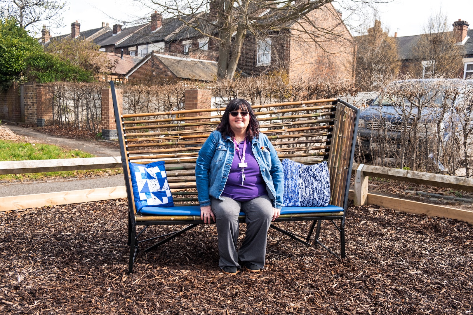 Sandra-Smith-Bamboo-bench-Middleport