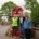 Reverend Tim Watson, artist Alice McCabe and Katie Leath of Madeley School.